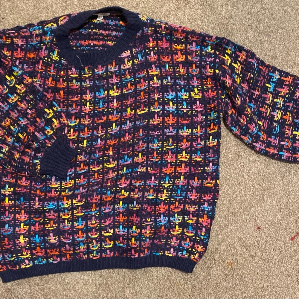 &merci vintage colorful sweater